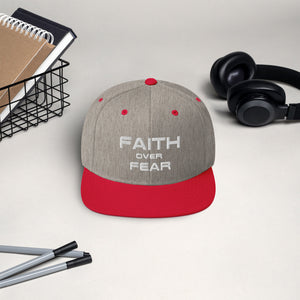 FAITH OVER FEAR Snapback Hat